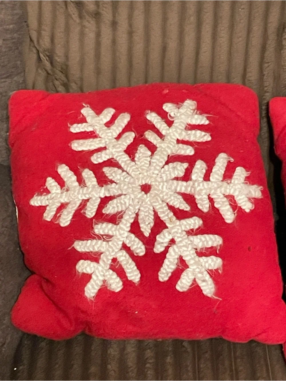 NOEL Navy and Red Holiday Decorative Pillow Set
